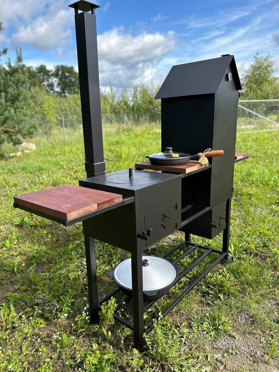 Rūkykla ir krosnele 2in1 (175 cm)