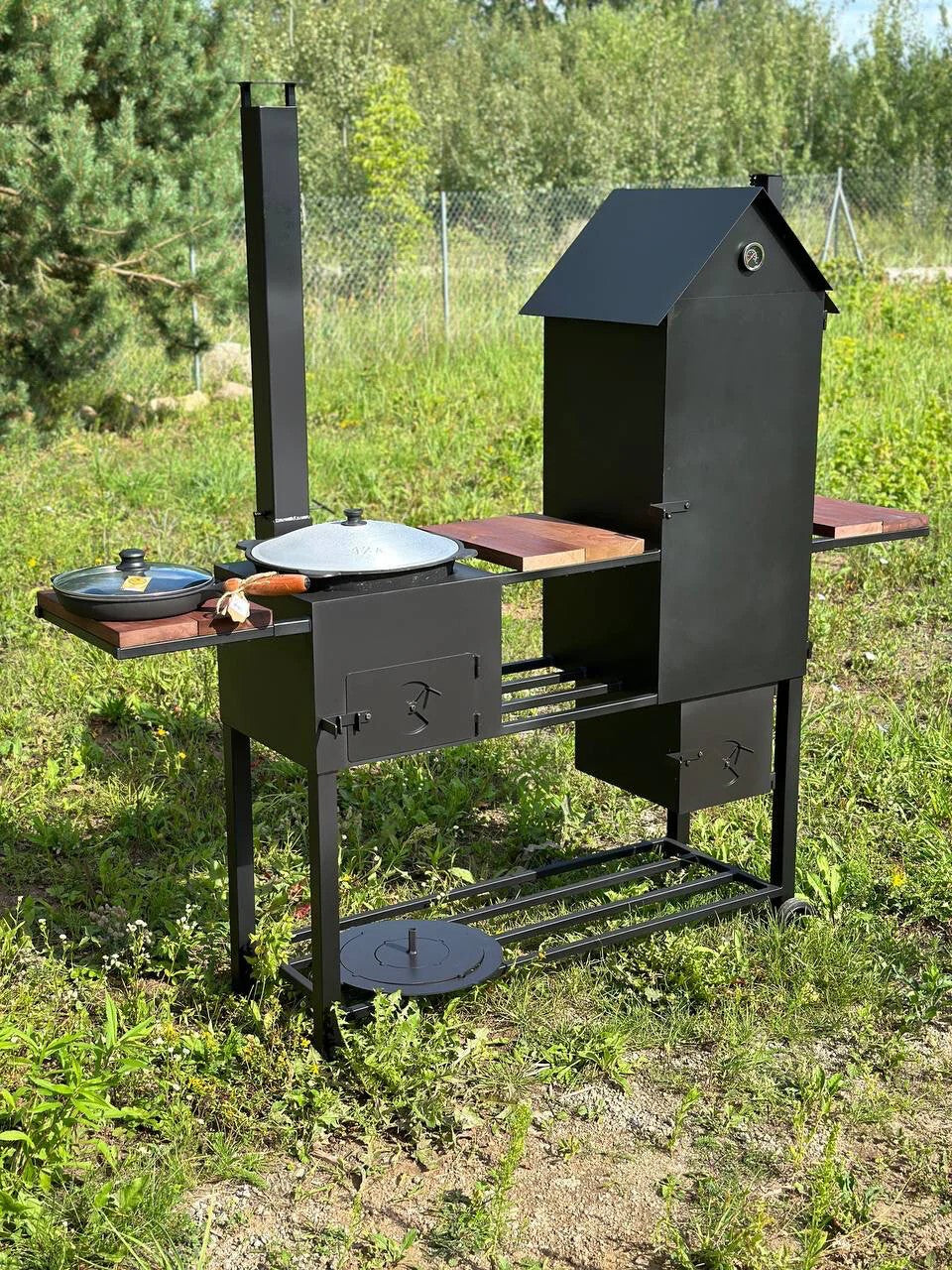 Rūkykla ir krosnele 2in1 (175 cm)