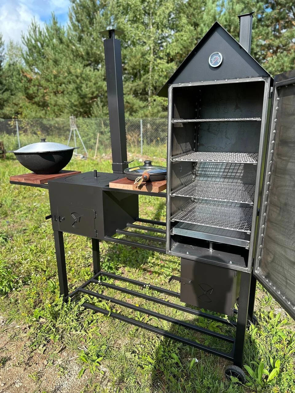 Rūkykla ir krosnele 2in1 (175 cm)